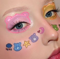 Bear Makeup, Slay Makeup, Makeup Drawing, Avatar Films, Face Paint Makeup, Makeup Supplies, Unique Makeup