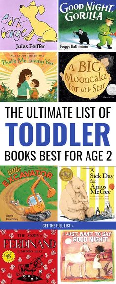 Want to teach your toddler to love reading and grow into a lifelong reader? Here are the 65 all-time BEST books for toddlers age 2. Not only do kids and parents love these children's books, but they're perfectly attuned to what’s going on inside a toddler's brain developmentally. *Love this list of the best books for 2-year-olds! #childrensbooks #kidsbooks #toddlerbooks #toddlers #toddleractivities #toddlerfun Best Books For Toddlers, Best Parenting Books, Parents Love, Living Books, The Best Books, Preschool Books