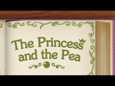 the princess and the pea book is open