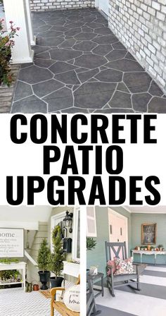 concrete patio upgrades are great for the front porch