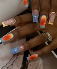 Vacation Nails Black, Vacation Nails Black Women, Summer Nails Black, Cruise Nails Caribbean, Summer Nails Black Women, Graphic Nails, Nails Black Women, Ambre Nails, Cruise Nails