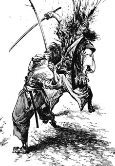 Guerriero Samurai, Comics Anime, Samurai Artwork, Scene Drawing, Samurai Art, Samurai Warrior, Manga Artist, Aikido