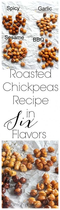 roasted chickpeas recipe in six flavors