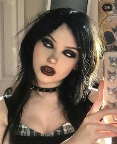 Maquillage Goth, Dark Makeup Looks, Maquillage On Fleek, Drag Make-up, Punk Makeup, Alt Makeup, Swag Makeup, Smink Inspiration, Alternative Makeup