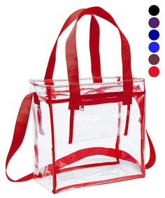 clear stadium purses for women School Bags With Zipper Pouch Rectangular, Red Square Satchel For School, Red Square School Bag, Square School Bag With Zipper Pouch, Red Rectangular Shoulder Bag For School, Red Bucket Box Bag For Everyday, Everyday Red Bucket Box Bag, Clear Rectangular Bag With Zipper Closure, Red Large Capacity Box Bag For Travel