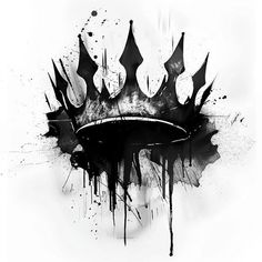 King Crown Tattoo Design Set Viking Crown Tattoo, Gothic Crown Tattoo, Crown Behind Ear Tattoo, Masculine Graphic Design, King Tattoo Ideas, King Crown Design, King Crown Tattoo, Hahaha Joker, Crown Painting