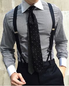 Suspenders Men Fashion, Suspenders Fashion, Suspenders Outfit, Suspenders Men, Designer Suits For Men, Fashion Suits For Men, Mens Fashion Suits