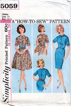 the sewing pattern for this dress is very easy to sew