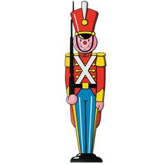 Beistle "Toy Soldier" Cutout measuring 35 1/2" is an ideal choice for decorating winter/christmas season parties, sold as 6 per pack. Beistle "Toy Soldier" Cutout is made of high quality material and has an elegant print on both sides. Cutout measuring 35 1/2" is ideally designed for festival occasions, sold as 6 per pack. Dimensions: 35 1/2". High quality for festive occasions. Theme: Winter/Christmas. Design: Toy Soldier. Material: Cardstock. Printed on both sides. Wall decoration. Wooden Toy Soldiers, Christmas Toy Soldiers Diy, Toy Soldier Christmas Decor, Toy Soldiers Art, Nutcracker Aesthetic, Christmas Pinup, Paris Living, Christmas Toy Soldiers, Soldier Christmas