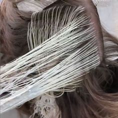 Diagonal Highlight Placement, Hair To Hide Grey, Foiling Techniques Highlights, Diagonal Weaving, Strand Lights, Pinwheel Hair Color, Highlighting Techniques, Foil Highlights, Highlighted Hair