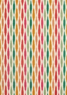 an orange, yellow and green striped fabric