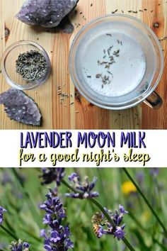 lavender moon milk for a good night's sleep