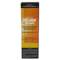 Achieve radiant, sun-kissed blonde highlights with Loreal Technique Excellence HiColor HiLights in Golden Blonde. Specially formulated for dark hair, this professional-quality product is designed to add beautiful blonde highlights without the need for pre-lightening. The rich golden blonde shade provides a vibrant, natural-looking lift, creating a warm, dimensional effect that brightens your hair and enhances its depth. Ideal for dark-haired individuals looking to add blonde tones or subtle high Highlights For Dark Hair, Golden Blonde Highlights, Dark Hair With Highlights, Dye Hair, Blonde Tones, Subtle Highlights, Shades Of Blonde, Golden Blonde, Tone Hair