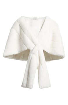 Take delight in the plush feel of this faux-fur stole that brings luxurious softness to any cool-weather ensemble. 36" front length; 17" back length (size O/S) Pull-on style Lined 100% polyester faux fur Dry clean Imported Faux Fur Stole, Et Ochs, Fur Stole, White Fur, Fabric Gift Bags, Fabric Gifts, Free Fabric, Faux Fur, Dry Clean