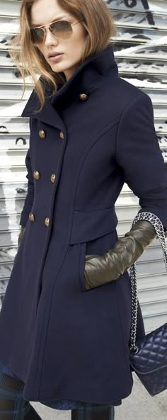 Trina Turk Officer's Coat & Accessories Interview Suits, Coat Outfit, Trina Turk, Trench Coats, Coat Dress, Winter Coat