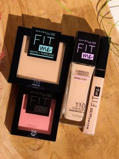 Maybelline Fit Me Collection Beginner Makeup Kit, Bentuk Alis, Fit Me Matte And Poreless, Essence Makeup, Makeup Accesories, Maybelline Makeup, Makeup Help, Face Makeup Tips, Face Makeup Tutorial