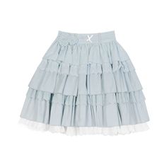 Please take the size info as a reference. The measurement error between 1-4cm is in the normal range.Fabric Material: Cotton blend. Polyester. LaceColor: Blue. BeigeSku: SE22893Size Chart: S. M. L Light Blue Cotton Skirt With Ruffles, Light Blue Cotton Tiered Skirt, Light Blue Tiered Cotton Skirt, Light Blue Cotton Tiered Mini Skirt, Light Blue Tiered Skirt With Lining, Blue Ruffled Cotton Skirt, Blue Cotton Tiered Mini Skirt, Fitted Light Blue Tiered Skirt, Blue Full Skirt With Ruffles