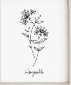 a black and white drawing of flowers with the word hyrganfle written on it