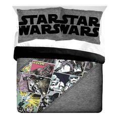 star wars bedding set with comic covers