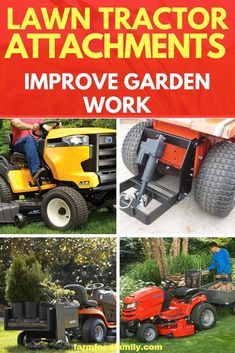 lawn tractor attachments to improve garden work