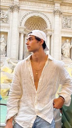 Beach Outfit Men, White Shirt Outfits, Shirt Outfit Men, Party Kleidung, Cooler Look, Stylish Mens Outfits