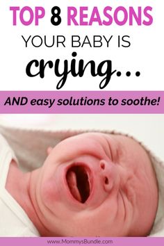 Have a new baby and wondering what babies different cries mean or why baby is always crying? Colic isn't always the case. See our top reasons why baby is crying AND easy ways to soothe and calm! #newbaby #newmom Newborn 101, Fussy Baby At Night, Fussy Newborn, Baby Parenting, Newborn Tips, Infant Care, Crying At Night, Crying Baby, Newborn Baby Care