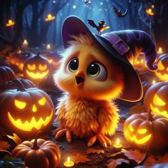 Cheerful Quotes, Owl Pumpkin, Halloween Hocus Pocus, Owl Cartoon, Cute Black Cats, Halloween And Christmas, Halloween Animals, Autumn Beauty, Arte Animal