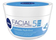 NIVEA CREMA FACIAL 5 EN UNO CUIDADO NUTRITIVO 200 ML. Nivea Cream, Face Hydration, Facial Cream, Shea Moisture Products, Skin Care Moisturizer, Facial Care, Facial Skin Care, Anti Aging Skin Care, Skin So Soft