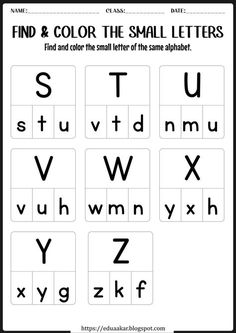 the printable alphabet worksheet for kids to learn how to write and color