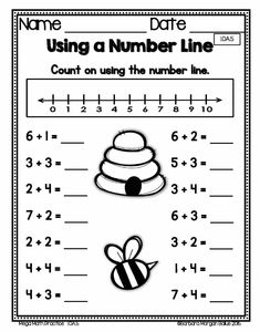 the number line worksheet for students to practice counting and adding numbers in addition