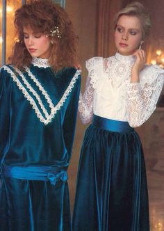 Look 80s, 1980s Fashion Trends, Fashion 1980s, Fashion 80s, Seventeen Magazine, 1980s Fashion, Gunne Sax, Moda Vintage, Romantic Style