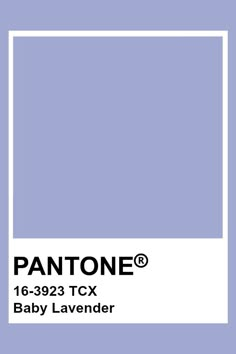 pantone's baby lavender color is shown