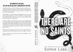 there are no saints book cover with an image of a snake on the front and back