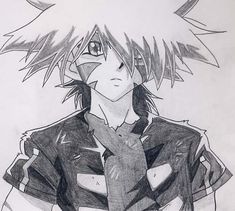 a drawing of an anime character with long hair and big eyes, holding his hands together