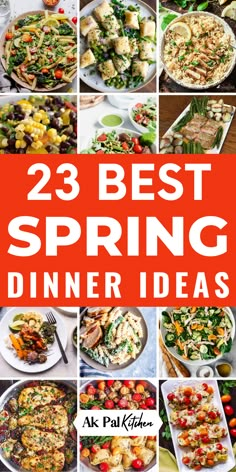 Get inspired with our collection of Spring Dinner Party Ideas! We’ve got you covered with Fresh Spring Recipes that are light, healthy, and hearty comfort foods that are perfect for any Spring occasion, including Easter Dinner. Spring Dinner Recipes, Spring Dinner Ideas, Luncheon Menu, Springtime Recipes, Spring Recipes Dinner, Spring Lunch, Spring Meals, Spring Dishes, Spring Menu