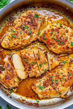 15-Minute Garlic Butter Chicken (Easy Stovetop Recipe!) - Averie Cooks Stove Top Recipes, Garlic Butter Chicken, Health Dinner Recipes, Chicken Dishes Recipes, Butter Chicken, Chicken Dinner Recipes, Easy Chicken Recipes, Chicken Breast Recipes, Garlic Butter