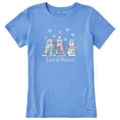 Let It Snow, Life Is Good, Tee Shirts, Let It Be, Free Shipping