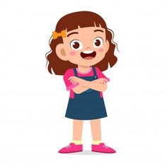 Crossed Arms, Children Sketch, Person Cartoon, Kids Vector, Child Smile, Chores For Kids, E Learning