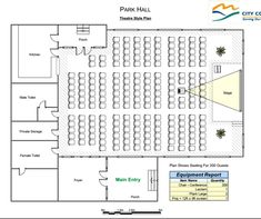 the floor plan for an event venue