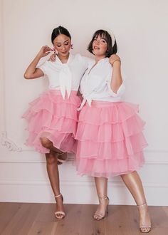 Candy Tiered Skirt – JessaKae, summer fashion, mommy and me, plus size, fashion shoot, model, photoshoot, women's fashion, blogger, OOTD, pretty hair, bridesmaid, makeup, church dress, family pictures, engagement, wedding, bridesmaid dresses, date night, style, modest fashion, lifestyle shoot Pink Feminine Dress With Gathered Skirt, Pink Tiered Dress With Voluminous Skirt, Pink Tiered Voluminous Dress, Pink Voluminous Tiered Dress, Tiered Ruffled Petticoat, Party Can-can Petticoat With Tiered Skirt, Summer Balletcore Petticoat With Ruffles, Party Skirt With Attached Cancan For Spring, Pink Spring Dress With Gathered Skirt