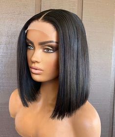 Wigs Ideas, Pretty Wigs, Straight Lace Front Wig, Lace Fronts, Silky Smooth Hair, Wig For Black Women, Indian Remy Hair, Human Wigs