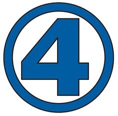 the number four in a blue circle