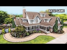 Suburban House Base game The Sims 4 Stop motion Speed build | No CC | - YouTube Cute Sims 4 Houses No Cc, Sims 4 Houses No Packs, Sims 4 Build Ideas Base Game, Base Game Sims, Sims 4 Houses 50x50, Sims 4 Legacy House, Sims 4 House Layout Floor Plans, No Cc Sims 4 House, Sims 4 50x50 House