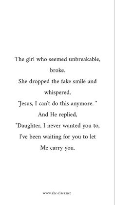 the girl who seemed unbreakable, broke