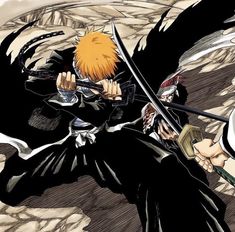 Bleach Colored Manga, Ichigo Bankai, Bleach Pfps, Ichigo Kurosaki Wallpaper, Rukia Bleach, Anime Ichigo, Bleach Anime Ichigo