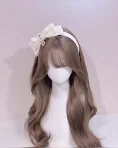 Dollete Hair Styles, Middle Hairstyles, Jirai Kei Hair, Japanese Wigs Hairstyles, Kawaii Wigs Long, Harajuku Wig