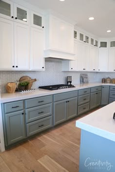 the kitchen is clean and ready for us to use in its new owner's home