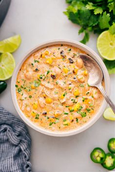 Crockpot White Chicken Chili Green Enchilada Chicken Soup, Enchilada Chicken Soup, Recipe Enchiladas, Recipe Runner, Creamy Enchilada, Enchilada Soup Recipe, White Chicken Chili Slow Cooker, Chicken Soups, Green Chile Chicken Enchiladas