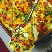 a casserole dish with cheese and tomatoes