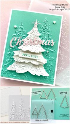 some christmas cards with the words merry on them